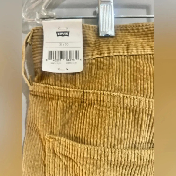 Levi's Women 31X 30 Tan Corduroy Cotton Straight Leg NWT - Picture 4 of 12